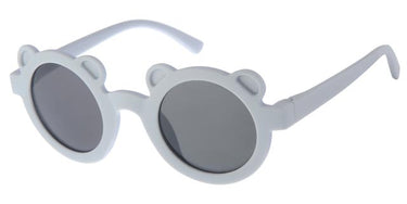 Round rubberized sunglasses for children 0-4 years - Light grey